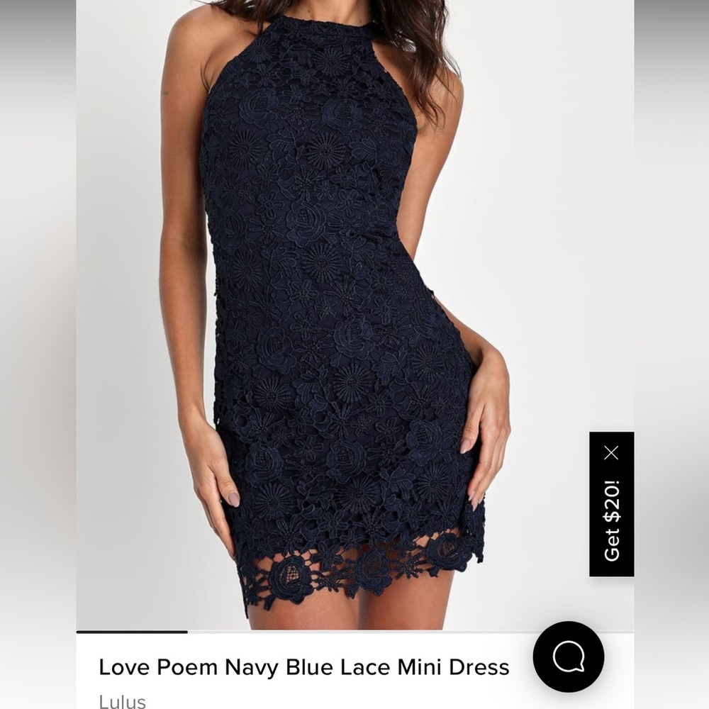 Lulus Navy Blue Dress